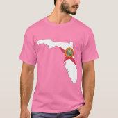 Florida vlag Map T-shirt (Voorkant)