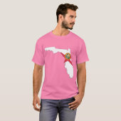 Florida vlag Map T-shirt (Voorkant volledig)