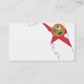 Florida vlag Map Visitekaartje (Achterkant)