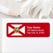 Florida vlag retour adres labels (Insitu)
