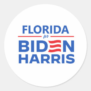 Florida voor Biden Harris Ronde Sticker