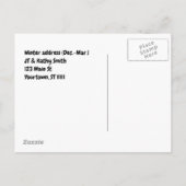 Florida voor de winter grappige adreswijziging aankondigingskaart (Achterkant)