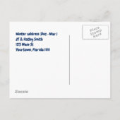 Florida voor de winter grappige caravan aankondigingskaart (Achterkant)