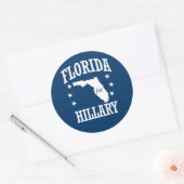 FLORIDA VOOR HILLARY RONDE STICKER (Envelop)