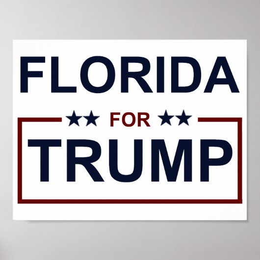 Florida voor Trump Poster (Voorkant)