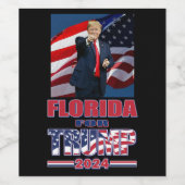 Florida voor Trump Wijn Etiket (Enkel label)