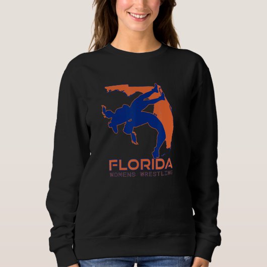 Florida Vrouwen Worstelen Meisjes Middelbare Schoo Trui (Voorkant)