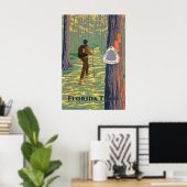 Florida Wandelpad Reisposter Poster (Thuiskantoor)