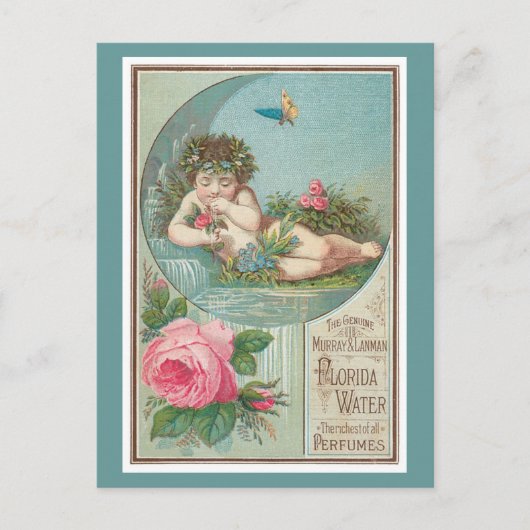  Florida Water en Cherub 1888 Briefkaart (Voorkant)