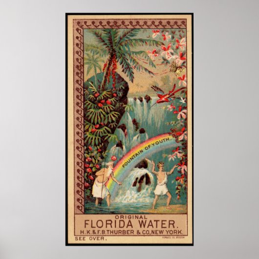 Florida Water Fountain of Youth  Poster (Voorkant)