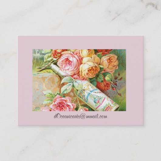 Florida Water Keulen met Rozen van koolstof Visitekaartje (Voorkant)