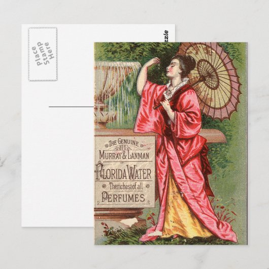 Florida Water Perfume 1881 Advertisement Briefkaart (Voorkant / Achterkant)