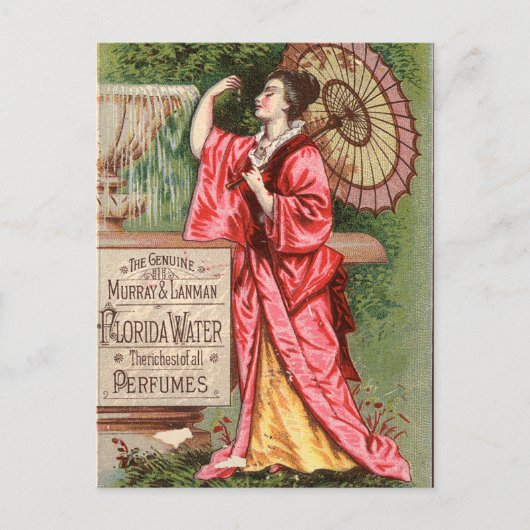 Florida Water Perfume 1881 Advertisement Briefkaart (Voorkant)
