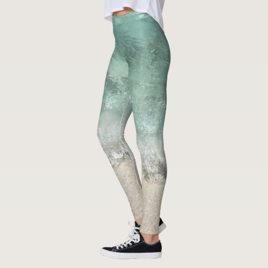 Florida Water Turquoise Green Ocean Zee Beach Leggings (Links)