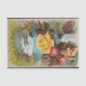 Florida Water Victoriaans en handelskaart Tissuepapier (Voorkant)