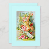 Florida waterparfumetiket met Rozen voor afval (Voorkant / Achterkant)