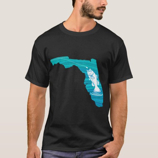 Florida Wave Vissen T-shirt (Voorkant)