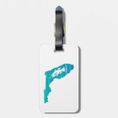 Florida Wave Vist Bagagelabel (Achterkant verticaal)