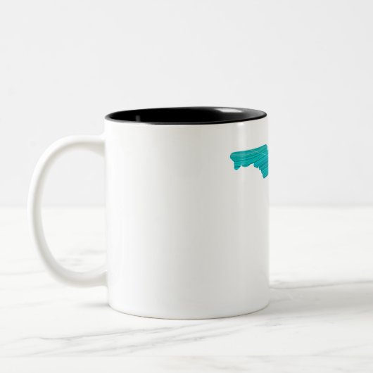 Florida Wave Vist Tweekleurige Koffiemok (Links)