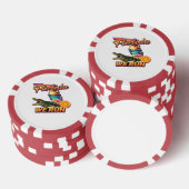 Florida We Run Zonsondergang Alligator Flamingo Sp Poker Chips (Opstapeling)