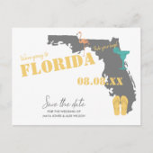 Florida Wedding Red de data Briefkaart (Voorkant)