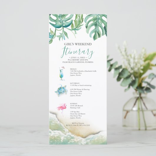 Florida Wedding Weekend Route voor gasten (Staand voorkant)