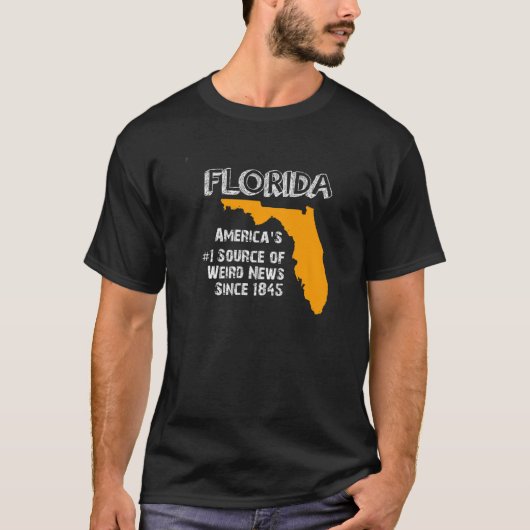 Florida "Weird News Capital" T-shirt (Voorkant)