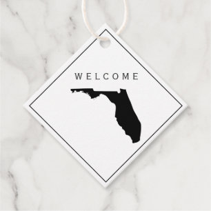 Florida welkomsttas cadeau Label voor bruiloft wee