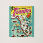 Florida wenskaart 8x10 legpuzzel (Verticaal)