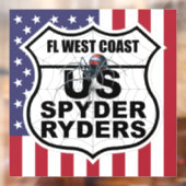 Florida West Coast Chapter - Decal Vlag & Logo (Vel 2)