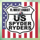 Florida West Coast Chapter - Decal Vlag & Logo (Vel 3)
