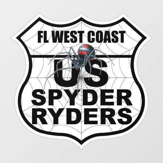 Florida West Coast Chapter - Sticker Hoofdstuk Log (Vel)