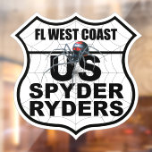 Florida West Coast Chapter - Sticker Hoofdstuk Log (Vel 2)