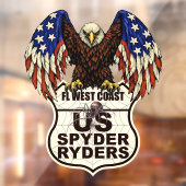 Florida West Coast-hoofdstuk - Decal Eagle-logo (Vel 2)