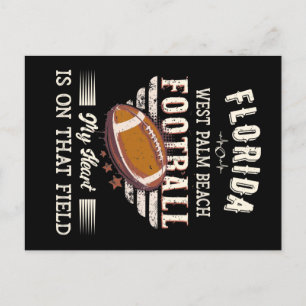 Florida West Palm Beach Amerikaans Football Briefkaart