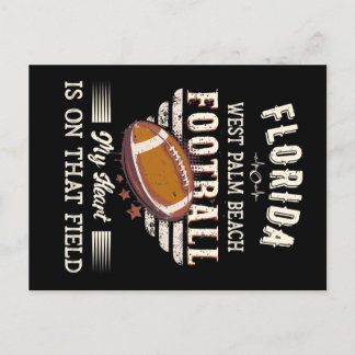 Florida West Palm Beach Amerikaans Football Briefkaart