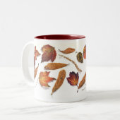 Florida wetand en bladeren tweekleurige koffiemok (Voorkant links)