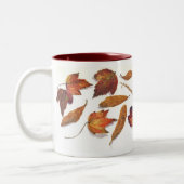 Florida wetand en bladeren tweekleurige koffiemok (Links)