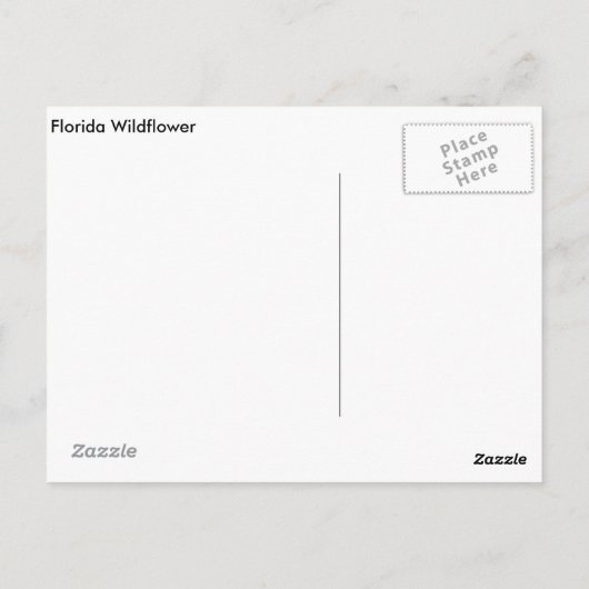 Florida Wildflower Briefkaart (Achterkant)