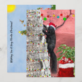 Florida Wildlife Christmas Flat Holiday Card Feestdagenkaart (Voorkant / Achterkant)