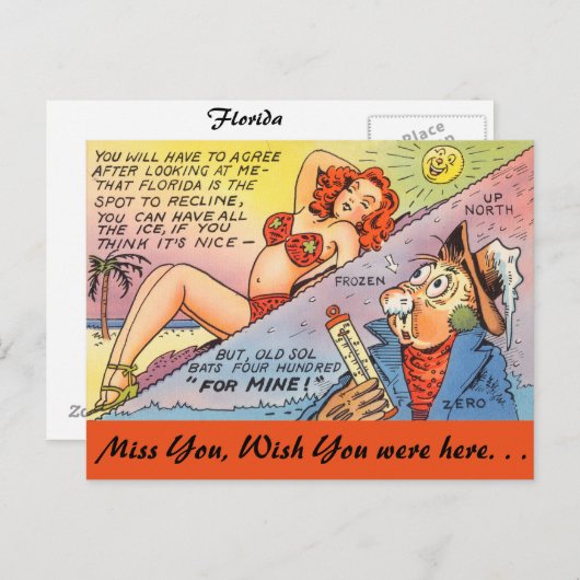 Florida, Winters Briefkaart (Voorkant / Achterkant)