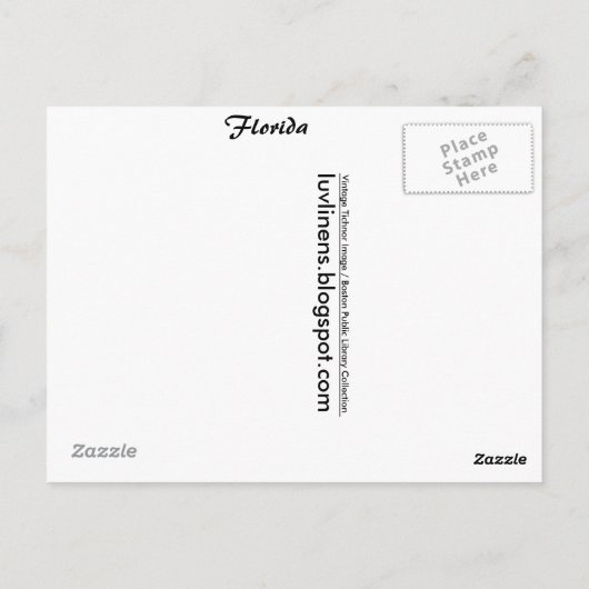 Florida, Winters Briefkaart (Achterkant)