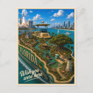 Florida   Wish You Were Here   State Serie Briefkaart