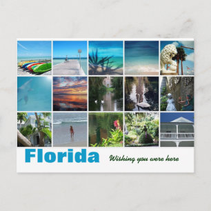Florida Wishing dat je hier was, postkaartfoto Briefkaart