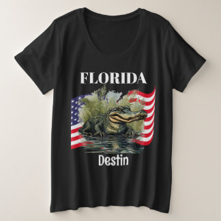 Florida Women's Dark Grote Maat T-shirt