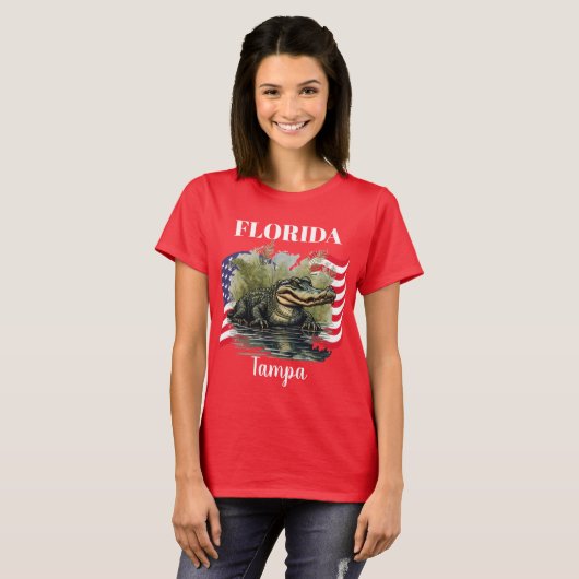 Florida Women's Dark T-Shirt (Voorkant volledig)