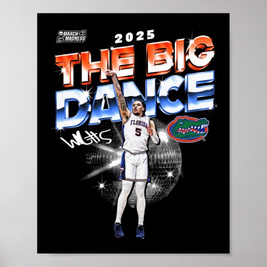 Florida zal Richard NCAA Final Four 2025 Heren Sk Poster (Voorkant)