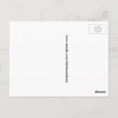 Florida Zebra Longwing Butterfly Briefkaart (Achterkant)