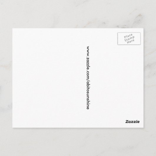 Florida Zebra Longwing Butterfly Briefkaart (Achterkant)