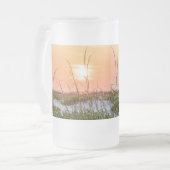 Florida Zee Oats Sunrise Frosted Glass Beer Mok (Voorkant links)